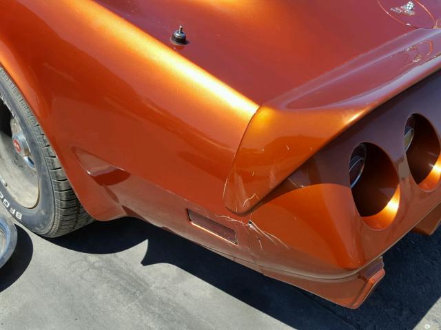 1Z8789S413263 - 1979 CHEVROLET CORVETTE 2 ORANGE photo 9