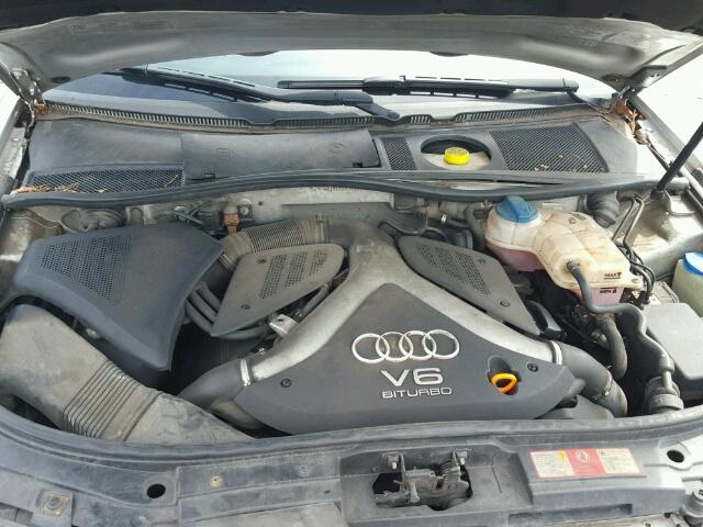 WAULD64B72N035136 - 2002 AUDI A6 2.7T QU SILVER photo 7