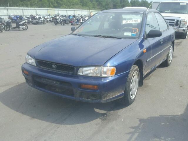 JF1GC43501H500639 - 2001 SUBARU IMPREZA L BLUE photo 2