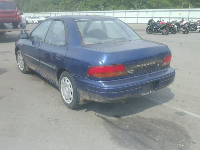 JF1GC43501H500639 - 2001 SUBARU IMPREZA L BLUE photo 3