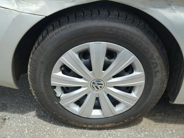 3VW2K7AJ0BM332441 - 2011 VOLKSWAGEN JETTA BASE 银色 照片 9