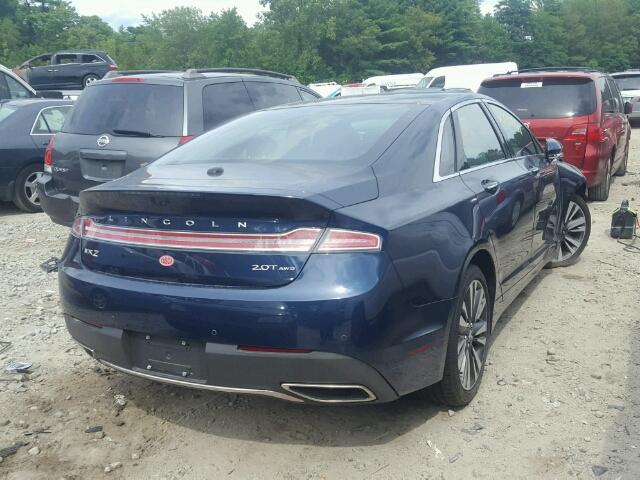 3LN6L5F93HR636035 - 2017 LINCOLN MKZ RESERV BLUE photo 4