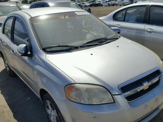 KL1TD56667B058503 - 2007 CHEVROLET AVEO BASE Gümüş foto 1