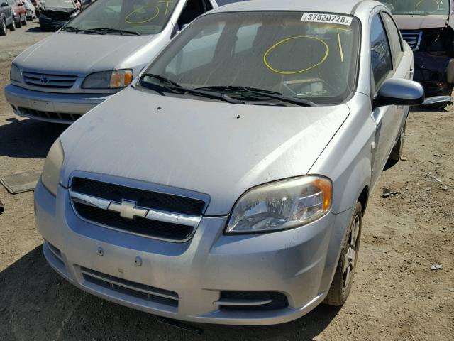 KL1TD56667B058503 - 2007 CHEVROLET AVEO BASE Gümüş foto 2