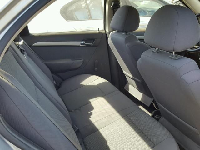 KL1TD56667B058503 - 2007 CHEVROLET AVEO BASE Gümüş foto 6