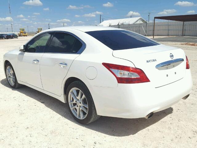 1N4AA5AP4AC832506 - 2010 NISSAN MAXIMA S WHITE photo 3