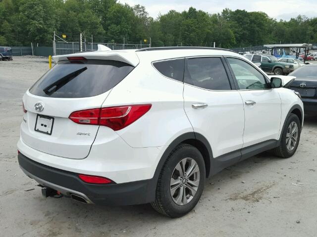 5XYZU3LB1FG285188 - 2015 HYUNDAI SANTA FE S WHITE photo 4