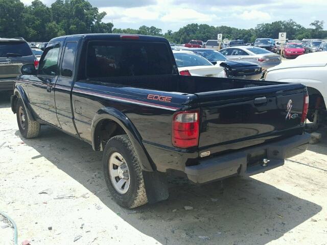 1FTYR14U94PA54518 - 2004 FORD RANGER SUP BLACK photo 3