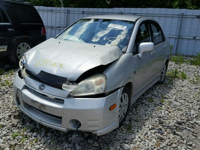 JS2RA61S545208493 - 2004 SUZUKI AERIO S SILVER photo 2