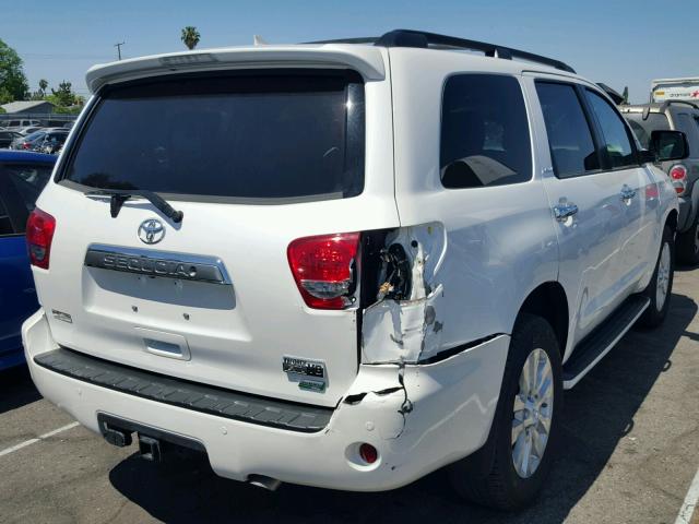 5TDDW5G12HS153726 - 2017 TOYOTA SEQUOIA PL WHITE photo 4