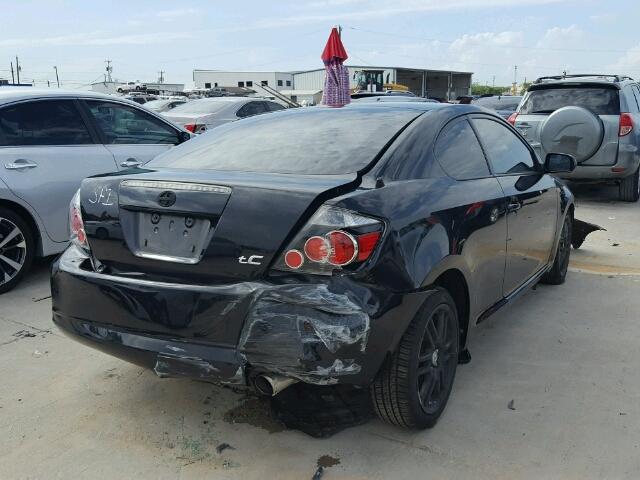 JTKDE3B73A0318719 - 2010 TOYOTA SCION TC BLACK photo 4