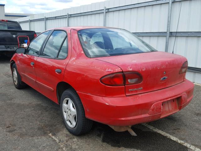 1G1JC524817410393 - 2001 CHEVROLET CAVALIER B RED photo 3