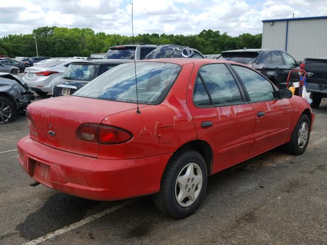 1G1JC524817410393 - 2001 CHEVROLET CAVALIER B RED photo 4