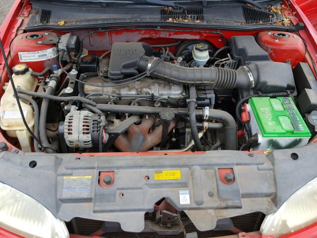 1G1JC524817410393 - 2001 CHEVROLET CAVALIER B RED photo 7