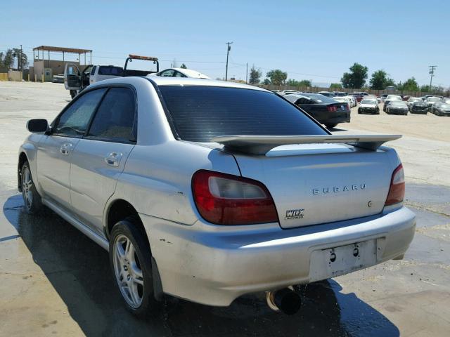 JF1GD67592G528143 - 2002 SUBARU IMPREZA RS SILVER photo 3