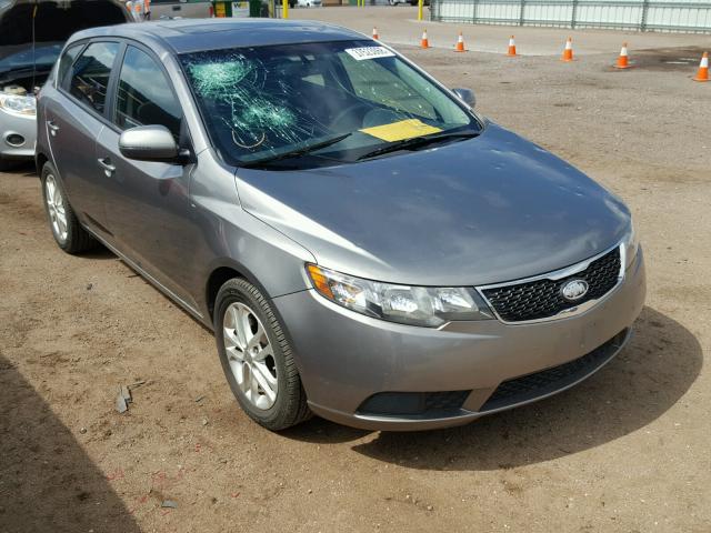 KNAFU5A26C5512202 - 2012 KIA FORTE EX GRAY photo 1