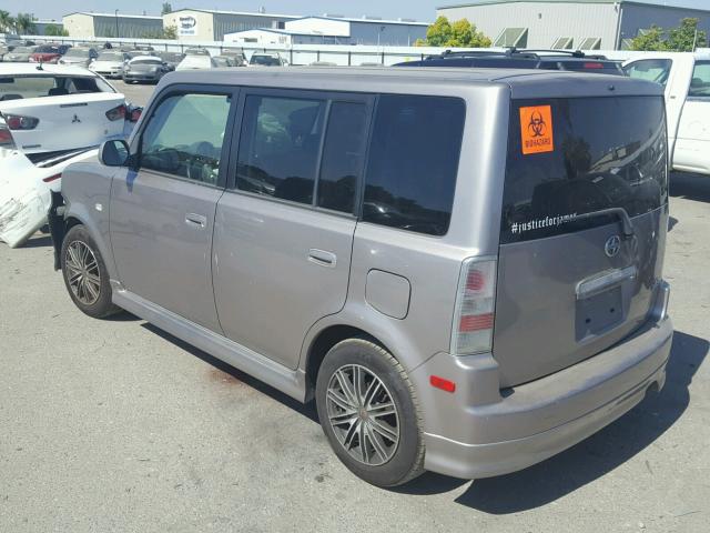 JTLKT324950205829 - 2005 TOYOTA SCION XB ნაცრისფერი ფოტო 3