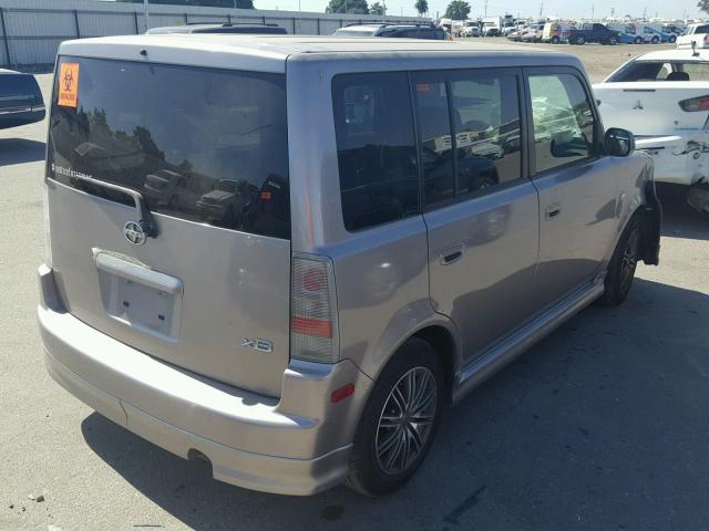 JTLKT324950205829 - 2005 TOYOTA SCION XB ნაცრისფერი ფოტო 4