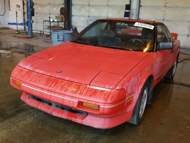 JT2AW15C3H0096383 - 1987 TOYOTA MR2 RED photo 2