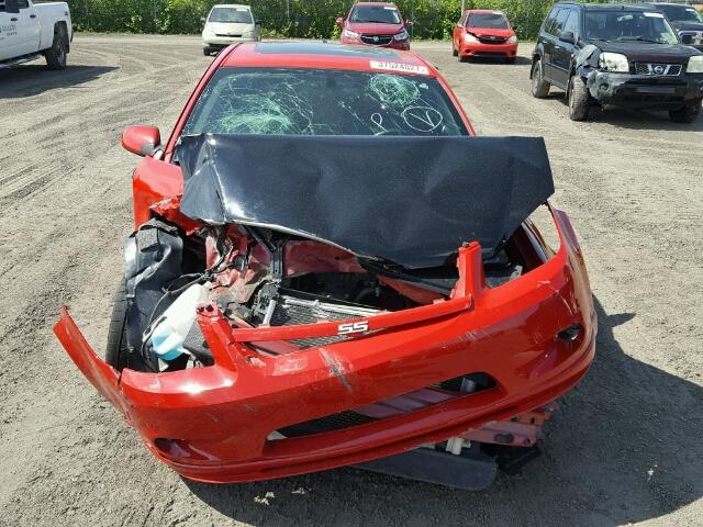 1G1AP15P877272298 - 2007 CHEVROLET COBALT RED photo 9