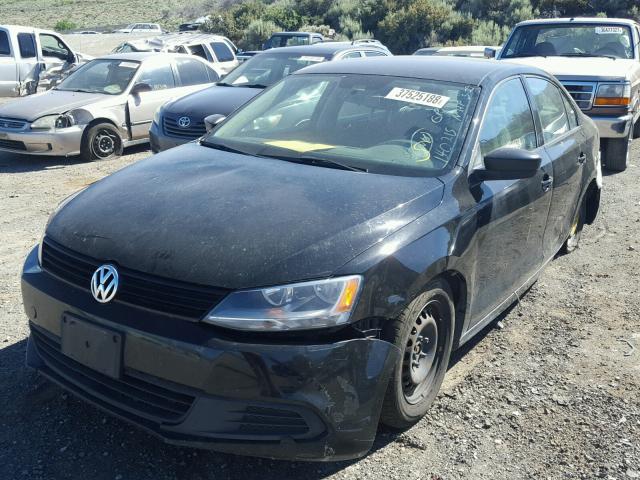 3VW2K7AJ1BM347725 - 2011 VOLKSWAGEN JETTA BASE 黑色 照片 2