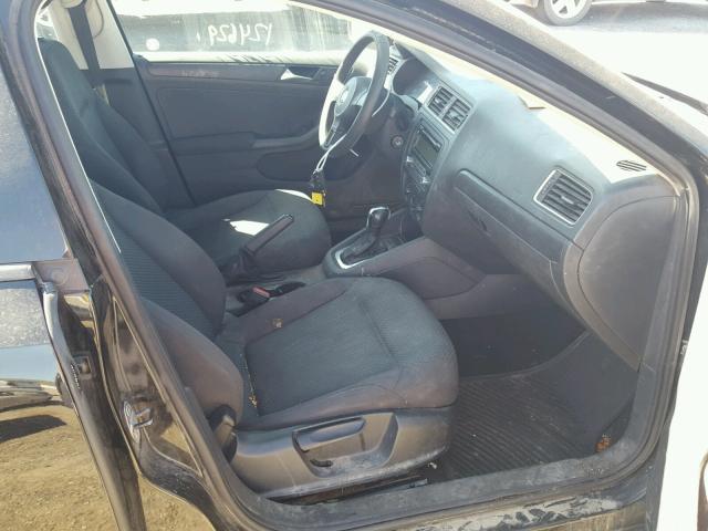 3VW2K7AJ1BM347725 - 2011 VOLKSWAGEN JETTA BASE 黑色 照片 5