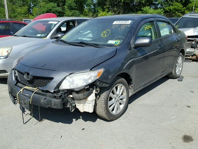 2T1BU40E79C121286 - 2009 TOYOTA COROLLA BA GRAY photo 2