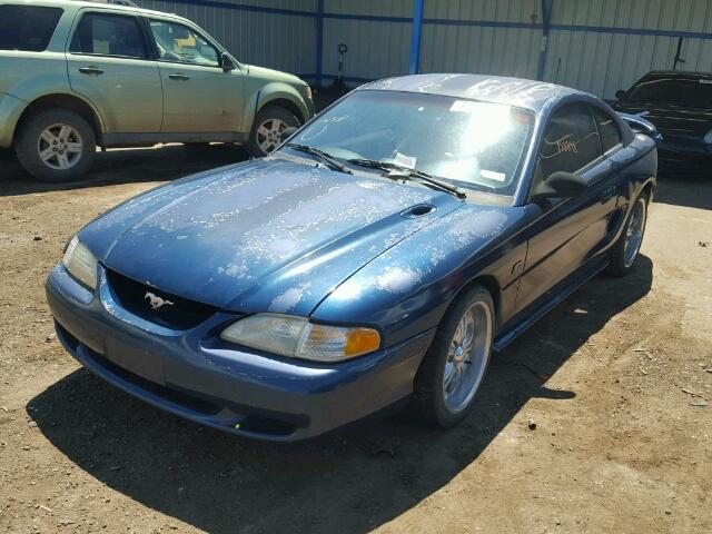 1FALP42T2RF193808 - 1994 FORD MUSTANG GT BLUE photo 2