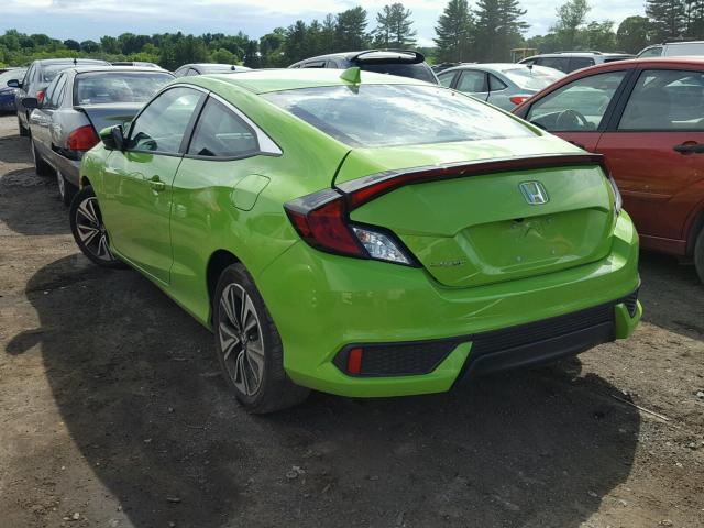 2HGFC3B7XGH359960 - 2016 HONDA CIVIC EXL 绿色 照片 3