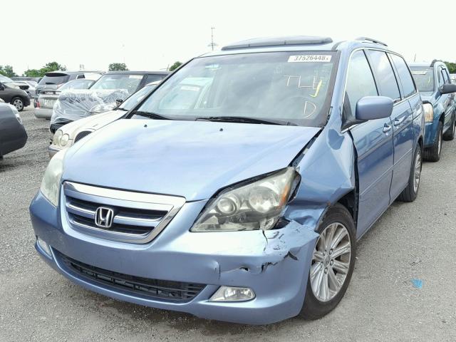 5FNRL38887B042762 - 2007 HONDA ODYSSEY TO BLUE photo 2