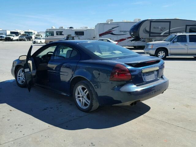 2G2WR524051155595 - 2005 PONTIAC GRAND PRIX BLUE photo 3