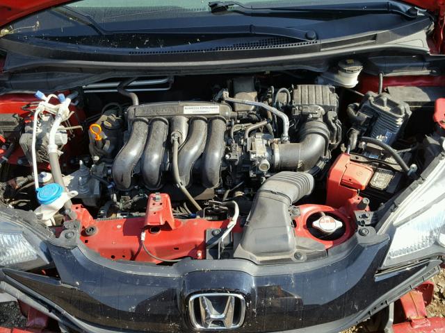 3HGGK5H5XFM723321 - 2015 HONDA FIT LX RED photo 7