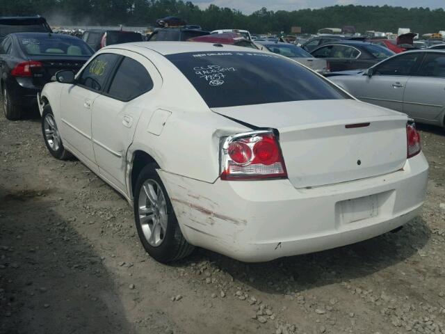 2B3CA3CV6AH127837 - 2010 DODGE CHARGER SX WHITE photo 3