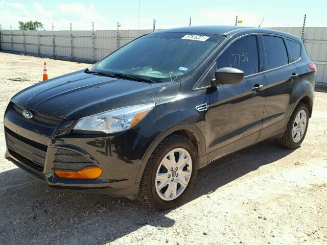 1FMCU0F72FUB30526 - 2015 FORD ESCAPE S BLACK photo 2