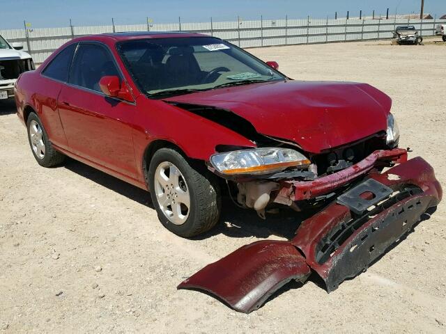 1HGCG2255XA014155 - 1999 HONDA ACCORD EX RED photo 1