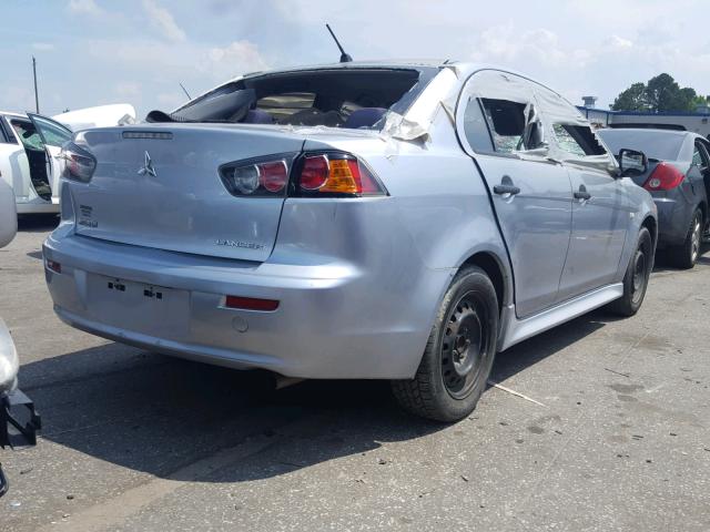 JA32U1FU8AU012886 - 2010 MITSUBISHI LANCER DE SILVER photo 4