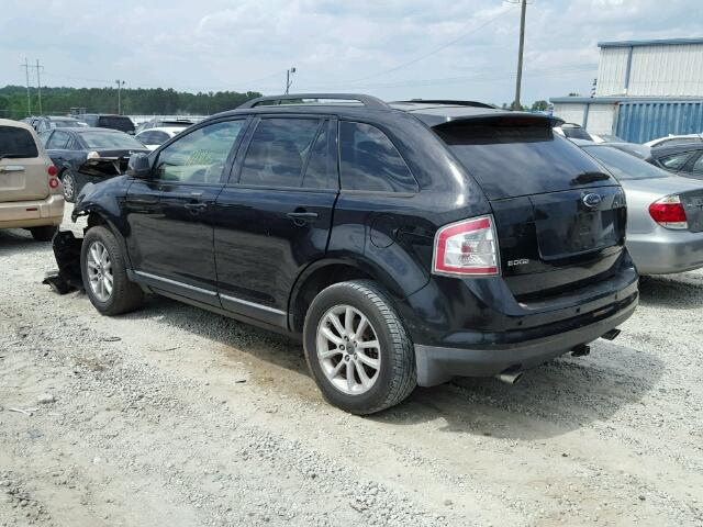 2FMDK39C47BB54211 - 2007 FORD EDGE SEL P BLACK photo 3