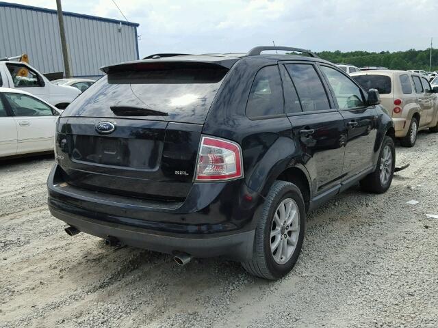 2FMDK39C47BB54211 - 2007 FORD EDGE SEL P BLACK photo 4