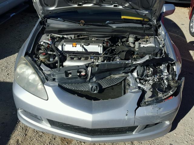 JH4DC53035S010971 - 2005 ACURA RSX TYPE-S SILVER photo 7