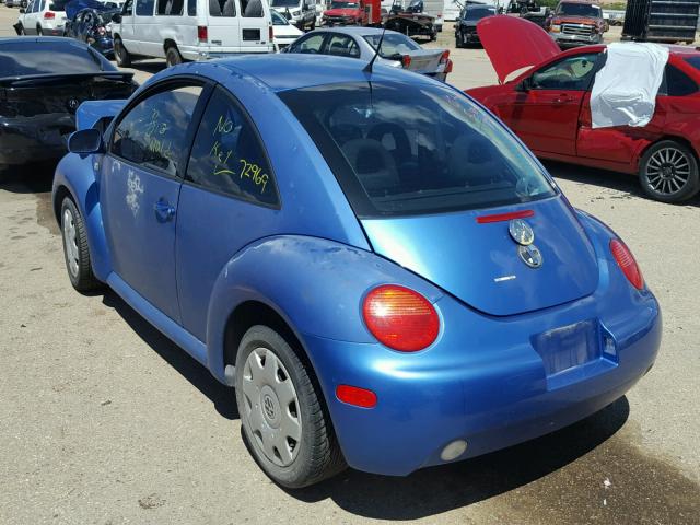 3VWBS21C61M410031 - 2001 VOLKSWAGEN NEW BEETLE ლურჯი ფოტო 3