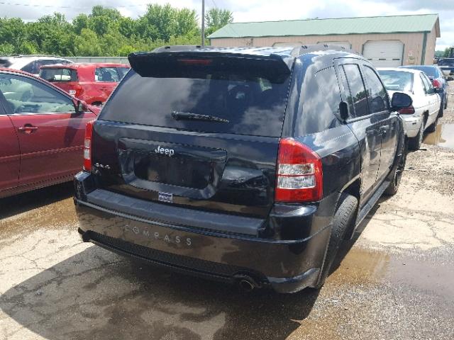 1J8FF47W67D410047 - 2007 JEEP COMPASS BLACK photo 4