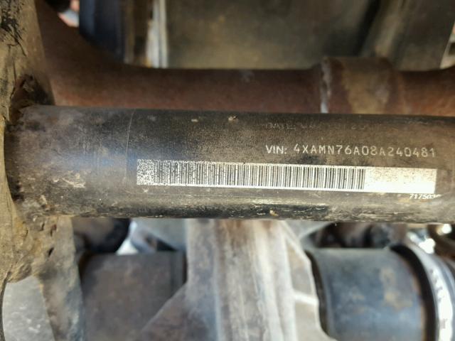 4XAMN76A08A240481 - 2008 POLARIS SPORTSMAN RED photo 10