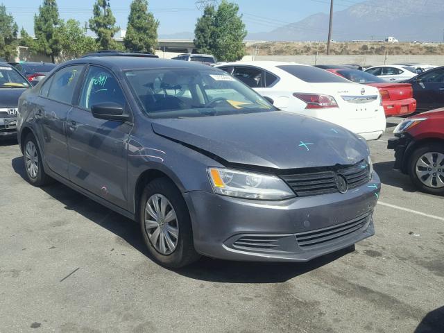 3VW1K7AJ5EM365371 - 2014 VOLKSWAGEN JETTA BASE 灰色 照片 1