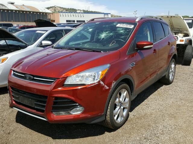 1FMCU0JX3EUE21106 - 2014 FORD ESCAPE TIT RED photo 2