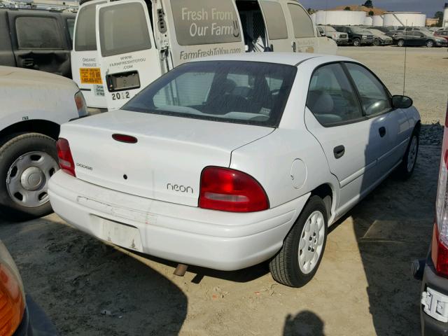 1B3ES47CXWD587799 - 1998 DODGE NEON HIGHL WHITE photo 4