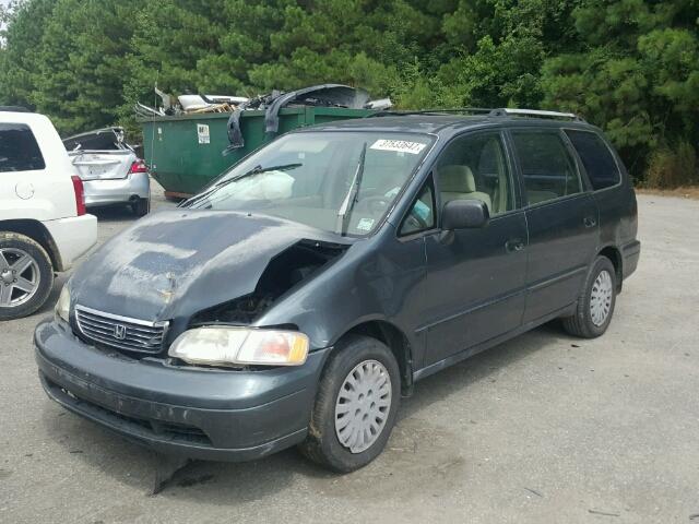 JHMRA1861VC009085 - 1997 HONDA ODYSSEY GREEN photo 2