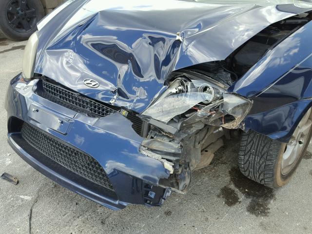 KMHHM65D75U173676 - 2005 HYUNDAI TIBURON BLUE photo 9