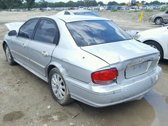 KMHWF35H13A901297 - 2003 HYUNDAI SONATA GLS SILVER photo 3