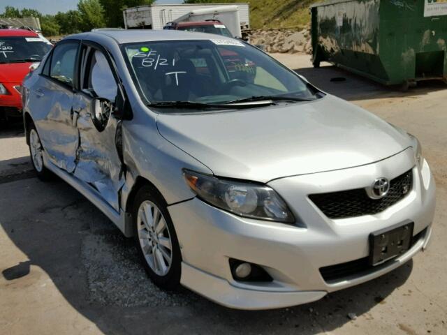 1NXBU4EE8AZ214684 - 2010 TOYOTA COROLLA BA GRAY photo 1