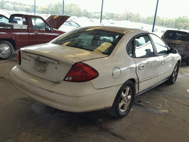 1FAFP552X1A242535 - 2001 FORD TAURUS SES WHITE photo 4